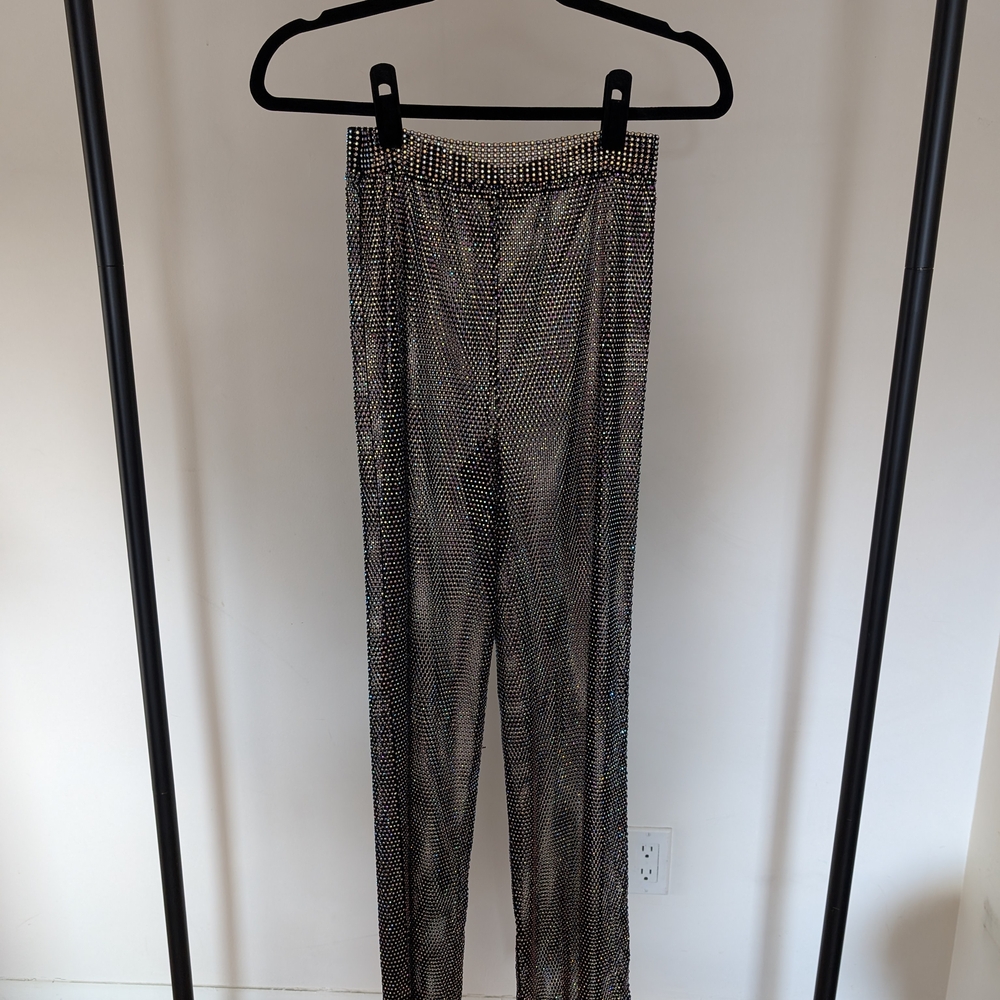 Rhinestone Mesh Party Pants!!
